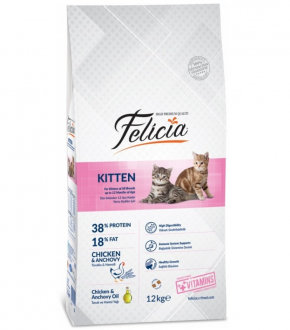 Felicia Kitten Tavuklu Hamsili 12 kg Kedi Maması kullananlar yorumlar